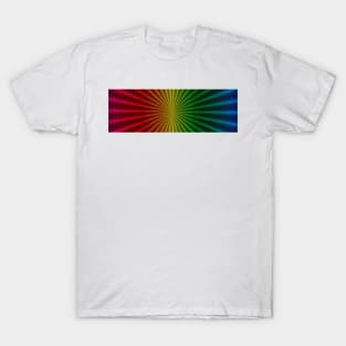 Rainbow Rays Panorama T-Shirt